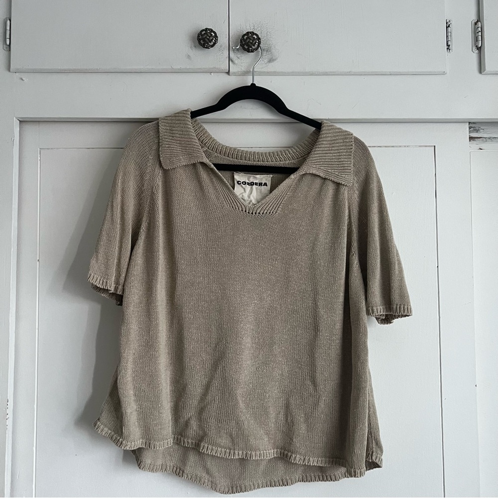 Cordera Linen Polo - Toasted